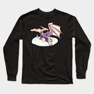 Fliing dragon - colored pencil drawing Long Sleeve T-Shirt